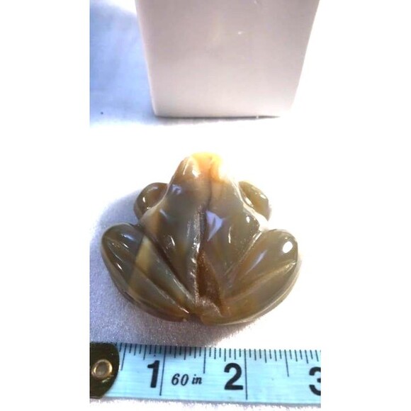 Druzy Agate Frog Carving - Picture 8 of 9